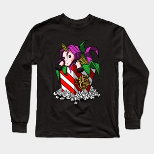 Popcorn Unicorn Long Sleeve T-Shirt